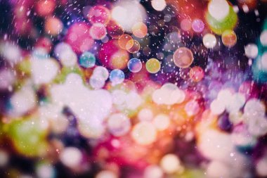 Bokeh çok renkleri, Festival ışıklar bokeh arka plan, Defocused bokeh ışıklar, bulanık bokeh, Bokeh ışık antika arka plan, soyut renkli ufuk nokta, yumuşak odak ile