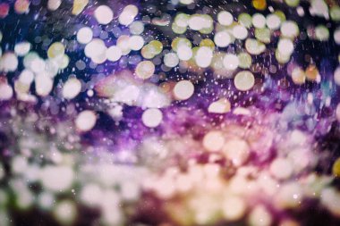 Bokeh çok renkleri, Festival ışıklar bokeh arka plan, Defocused bokeh ışıklar, bulanık bokeh, Bokeh ışık antika arka plan, soyut renkli ufuk nokta, yumuşak odak ile
