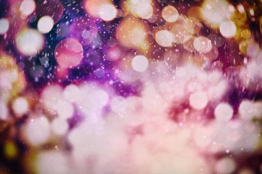 Noel bokeh parlayan Arka Plan. Parlayan Tatil Soyut Defocused renkli Backdrop. Parlak canlı Bulanık renkli Yeni Yıl tatili Bokeh