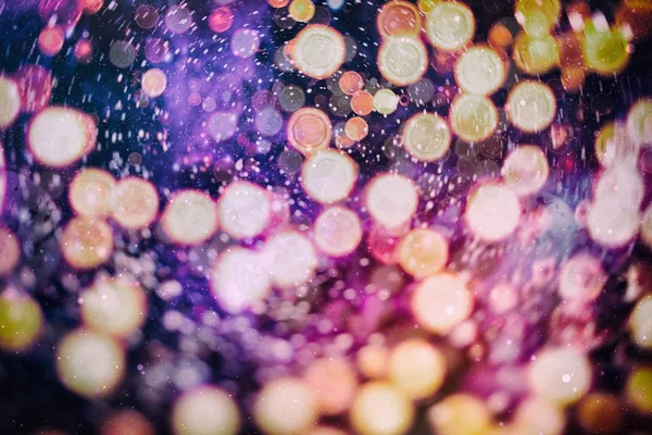 Bokeh met multi kleuren, feestelijke lights bokeh achtergrond, Defocused bokeh lichten, Blurred bokeh, Bokeh lichte vintage achtergrond, Abstract kleurrijk intreepupil dot, Soft Focus Sea... — Stockfoto