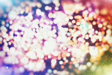 Noel, Yeni Yıl, Tatil, parti için defokus altın ışıklar ile kutlama arka plan