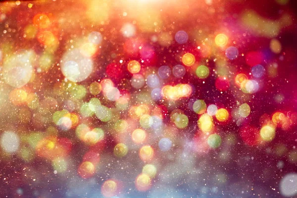 Φόντο εορτασμού με αποεστιασμένη χρυσά φώτα για τα Χριστούγεννα, Πρωτοχρονιά, διακοπές, κόμμα — Φωτογραφία Αρχείου