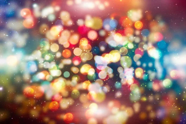 Firande bakgrund med defokuserad gyllene ljus för jul, nyår, semester, fest — Stockfoto