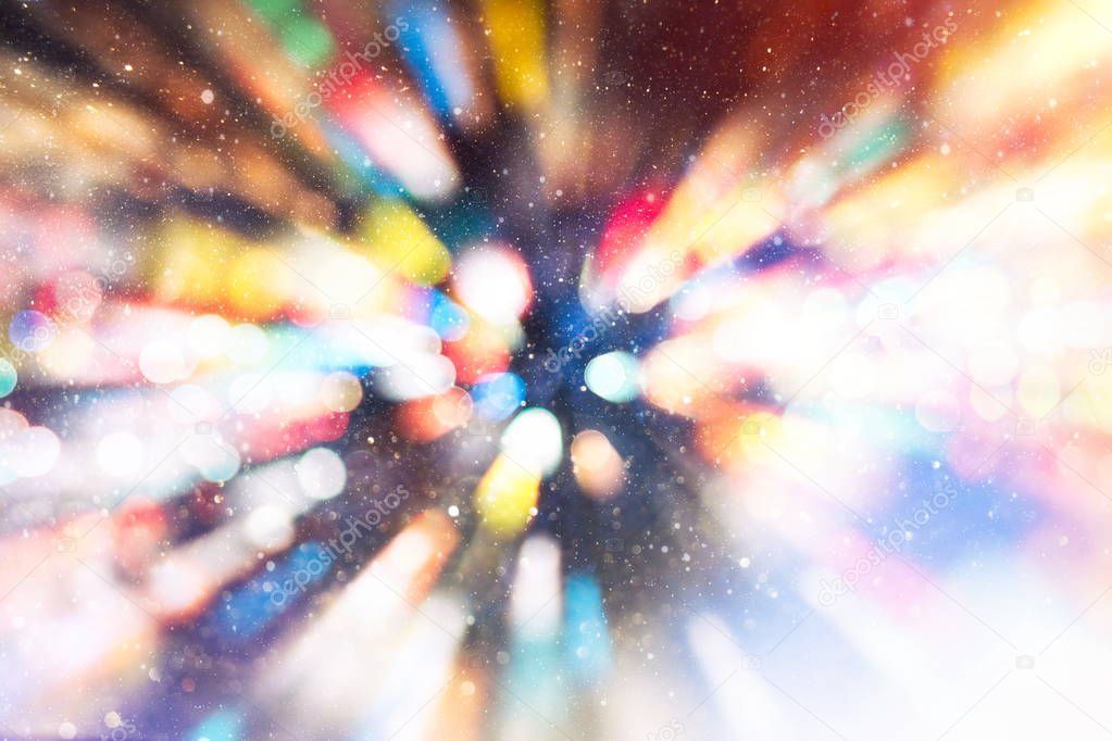 Abstract bokeh background. Christmas Glittering background. Abstract christmas background. Glittering Christmas background.