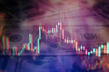 Pazar Analizi 'ni de içeren bir monitörün mali verileri. Çubuk grafikler, Diyagramlar, finansal rakamlar.