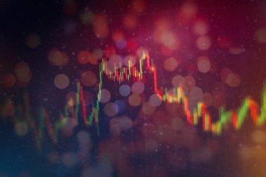 İşadamı, Altın Piyasası, Eski Pazar ve Ticaret Piyasası için yatırım grafikleri analizi üzerinde çalışıyor.