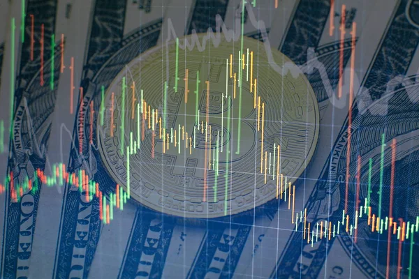 Üzletember kéz dolgozik elemzése befektetési diagramok aranypiac, Forex piac és a kereskedési piac. — Stock Fotó