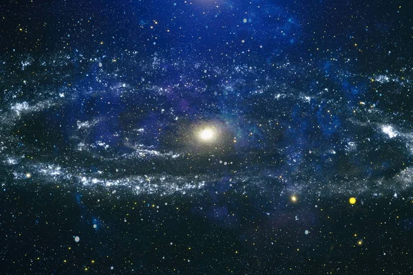 Spirální galaxie. Vesmírný prach a skřínka se třpytím prachem. Vesmírní hvězdy a obrazová podoba planety. — Stock fotografie