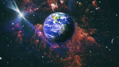 Dünya'dan alan. NASA tarafından döşenmiş bu görüntü öğelerini.