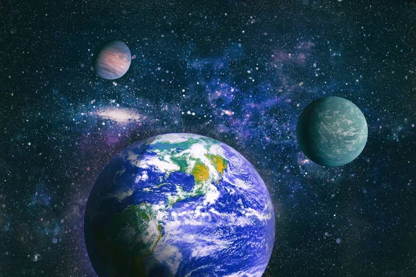 La Terra dallo spazio. Questo elemento immagine fornito dalla NASA . — Foto Stock