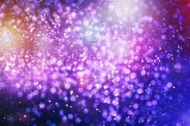 doğal bokeh ve parlak altın ışık şenlikli arka plan. Vintage sihirli arka plan ile renkli bokeh.