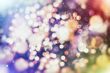 Doğal bokeh ve parlak altın ışıklar ile Renk Festive arka plan ile Magic Arka Plan.