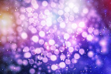 Bulanık bokeh ışık arka planı, Noel ve Yeni Yıl tatilleri arka planı