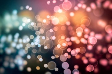 Parlak soyut dairesel bokeh arka plan bulanıklık karanlık bir arka plan üzerinde