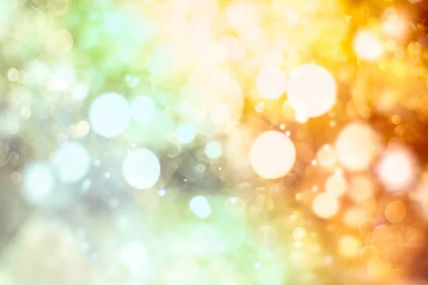 Abstract background of blurred yellow lights with bokeh effect, new year 2020 — Stock Photo, Image