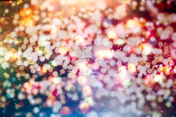 Disegno di layout di sfondo glitter luce sfocata astratta colorata può essere utilizzato per il concetto di sfondo o sfondo del festival — Foto Stock