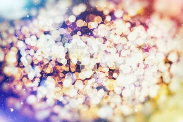 Fundo mágico vintage com fundo festivo de cor com bokeh natural e luzes douradas brilhantes. — Fotografia de Stock