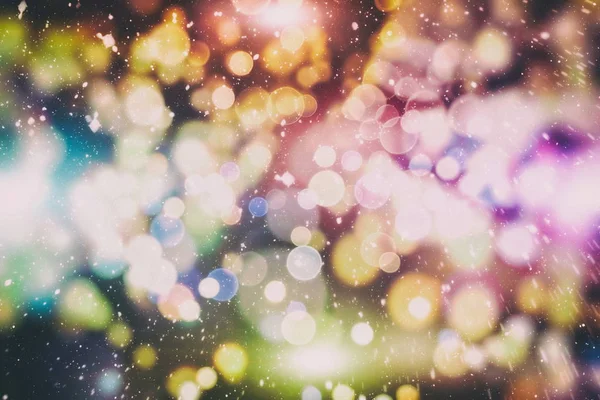 Elegante fundo abstrato com bokeh desfocado luzes e estrelas — Fotografia de Stock