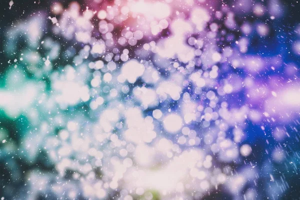 Elegante fundo abstrato com bokeh desfocado luzes e estrelas — Fotografia de Stock