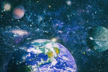 Evrendeki sonsuz yıldız alanının küçük bir parçası. Mavi Stanfield - Nasa tarafından döşenmiş bu Görüntünün Elemanları