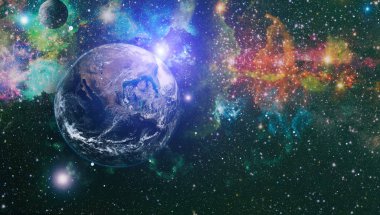 Mor Bulutsusu, uzayda. Nasa tarafından döşenmiş bu görüntü unsurları.