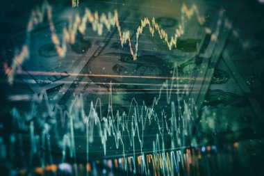 Kar özeti grafik analizinin finansal muhasebesi. Toplantıda iş planı ve şirketin performansını görüntülemek için finansal numaraları analiz.