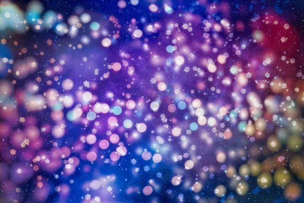 Blurred bokeh light background,クリスマスと新年の休日の背景 — ストック写真