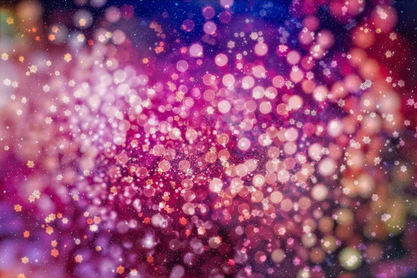 Brenred bokeh light background, Christmas and New Year holiday background — 스톡 사진