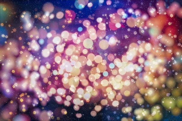 Bokeh desfocado fundo de luz, Natal e feriados de Ano Novo fundo — Fotografia de Stock