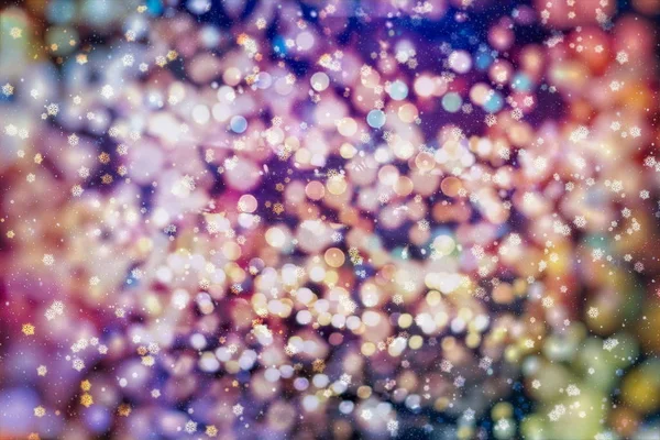 Verschwommenes Bokeh Licht Hintergrund, Weihnachten und Neujahr Urlaub Hintergrund — Stockfoto