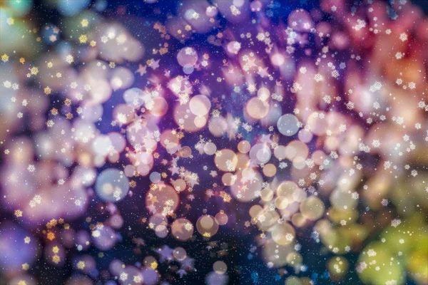 Blurred bokeh light background, Christmas and New Year holidays background — Stock Photo, Image