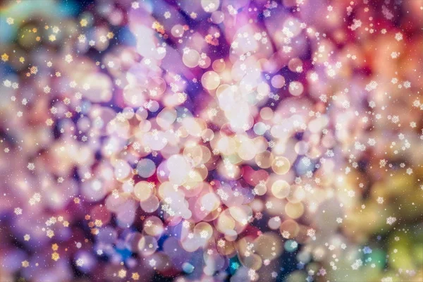 Blurred bokeh light background,クリスマスと新年の休日の背景 — ストック写真