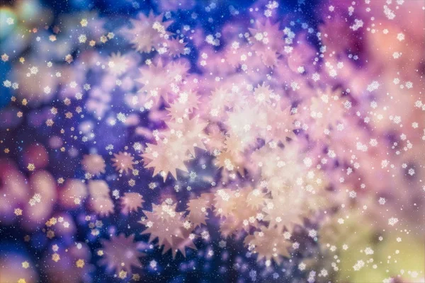 Blurred bokeh light background,クリスマスと新年の休日の背景 — ストック写真