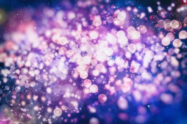 Noel arka plan ile kar taneleri ve yıldız ışık