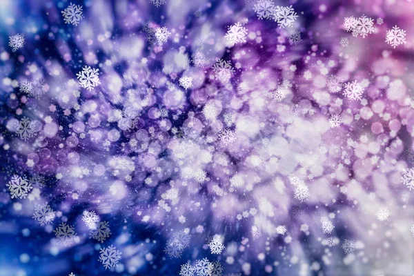 Fundo de luz de Natal. Fundo brilhante de férias. Contexto desfocado com estrelas cintilantes. Bokeh desfocado. — Fotografia de Stock