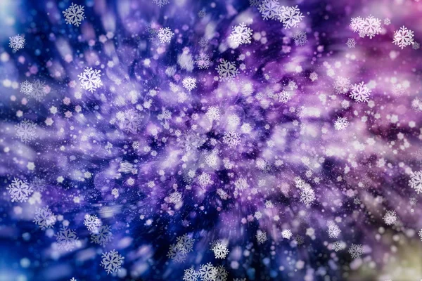 Christmas light background. Holiday glowing backdrop. Defocused Background With Blinking Stars. Blurred Bokeh. — Stock Photo, Image