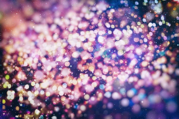 Luz abstrato fundo de Natal com flocos de neve e estrelas — Fotografia de Stock