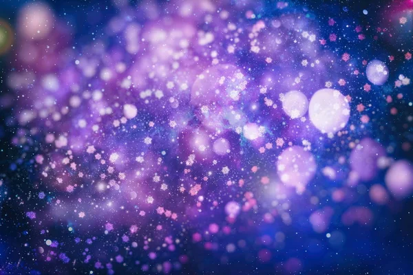 Licht abstrakte Weihnachten Hintergrund mit Schneeflocken und Sternen — Stockfoto