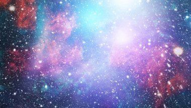 Blue dark night sky with many stars. Milky way on the space background . Milky way galaxy with stars and space dust in the universe