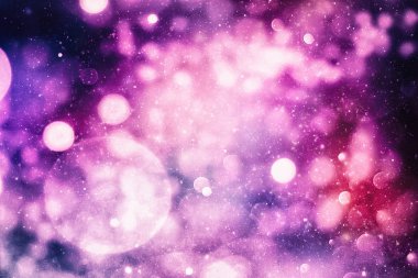 Bokeh efektli bulanık sarı ışıkların soyut arkaplanı, yeni yıl