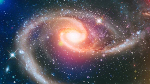 Chaotischer Weltraum-Hintergrund. Planeten, Sterne und Galaxien im Weltraum, die die Schönheit der Erforschung des Weltraums zeigen.. — Stockfoto