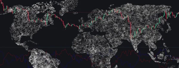 Weltkapitalfinanzierungsbörse Analyse Der Weltwirtschaft Nach Dem Virus Aktieninvestitionen — Stockfoto