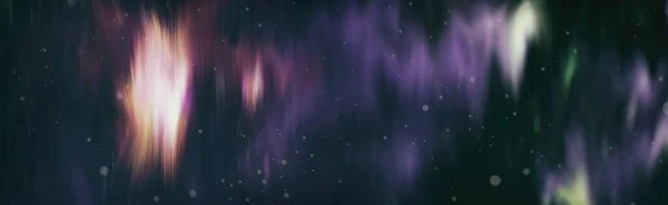 Mystische Glanzstreifen Leerer Platz Glitzernde Kosmische Strahlung Neon Windlinien Glühwirkung — Stockfoto