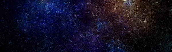 Derin uzayda sarmal galaksi. Gezegen ve galaksinin yıldızları serbest uzayda. Renkli nebula ve evrendeki açık yıldız kümesi