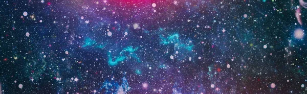 Fundo Espacial Caótico Planetas Estrelas Galáxias Espaço Exterior Mostrando Beleza — Fotografia de Stock