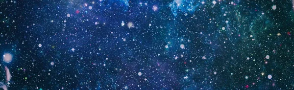 Διαστημικό Υπόβαθρο Αστρόσκονη Και Λαμπερά Αστέρια Ρεαλιστικό Πολύχρωμο Σύμπαν Νεφέλωμα — Φωτογραφία Αρχείου