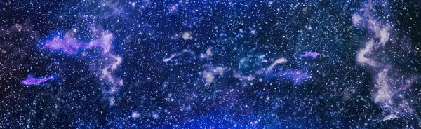 Fond Galaxie Bleue Bel Espace Extérieur Univers Infini — Photo