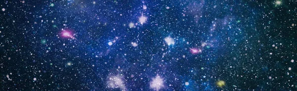 Fondo Espacial Caótico Planetas Estrellas Galaxias Espacio Exterior Que Muestran — Foto de Stock