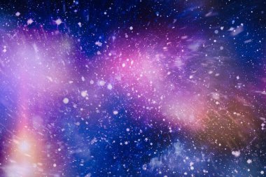 Güzel gece gökyüzü ve birçok yıldız, galaksi arkaplanı