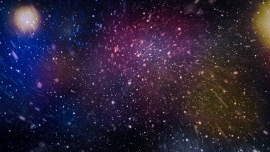 Abstraction space background for design. Mystical light , Mystical light .Colorful Starry Night Sky Outer Space background